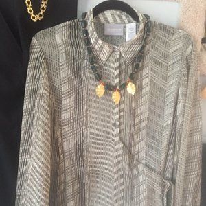 Liz Clairborne Collection Petite Blouse 14P